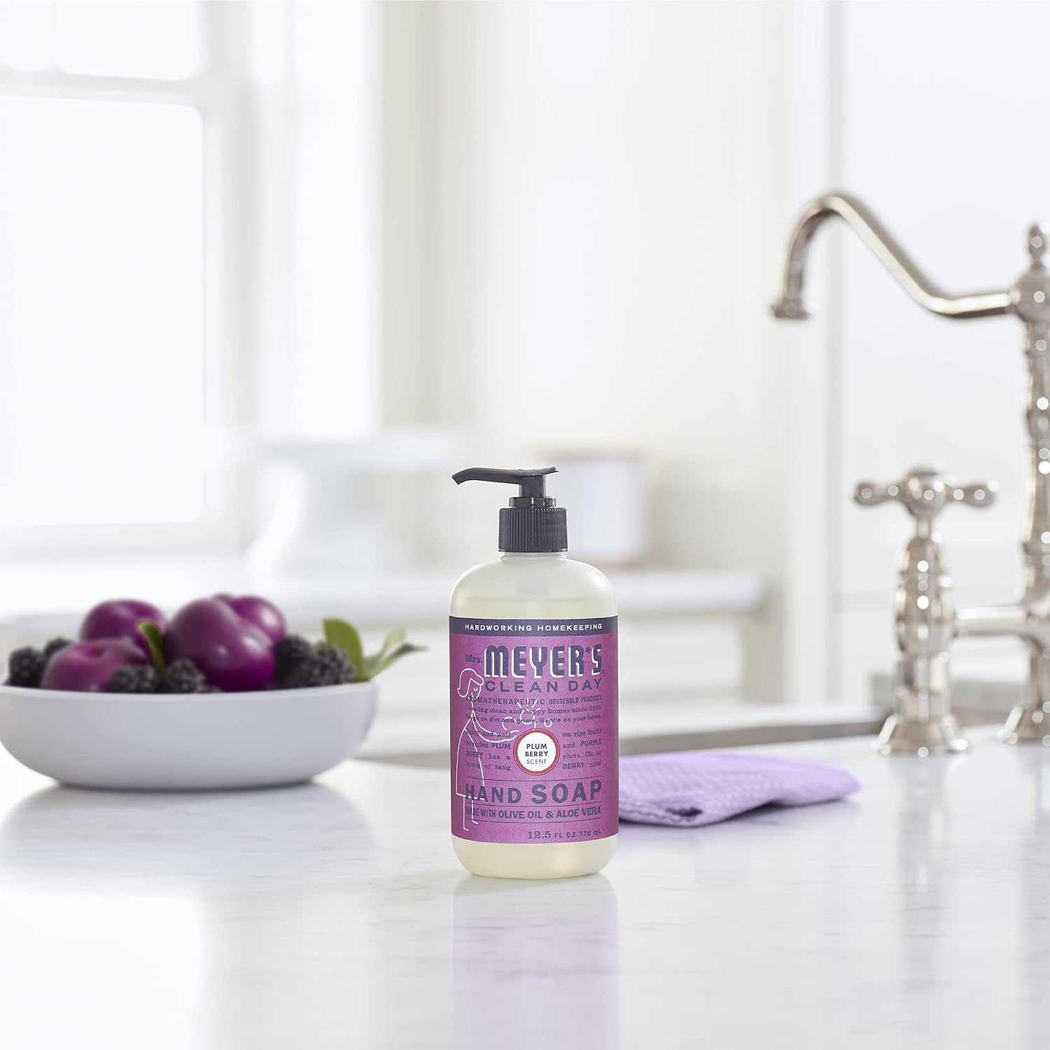 image:imageMRS MEYERS CLEAN DAY Liquid Hand Soap Lavender 125 fl oz 6 PackPlum Berry