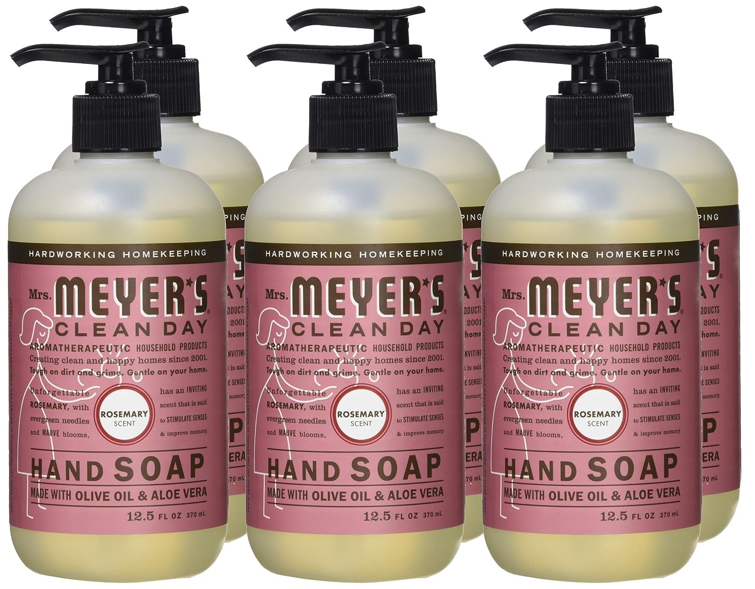 image:imageMRS MEYERS CLEAN DAY Liquid Hand Soap Lavender 125 fl oz 6 PackRosemary
