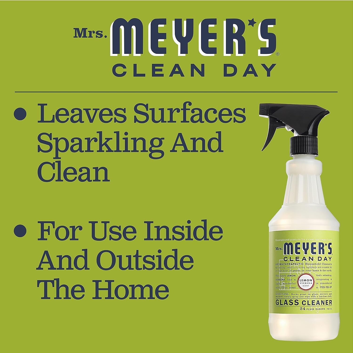 image:imageMRS MEYERS CLEAN DAY Mirror amp Window Cleaner Lemon Verbena 24 fl ozLemon Verbena