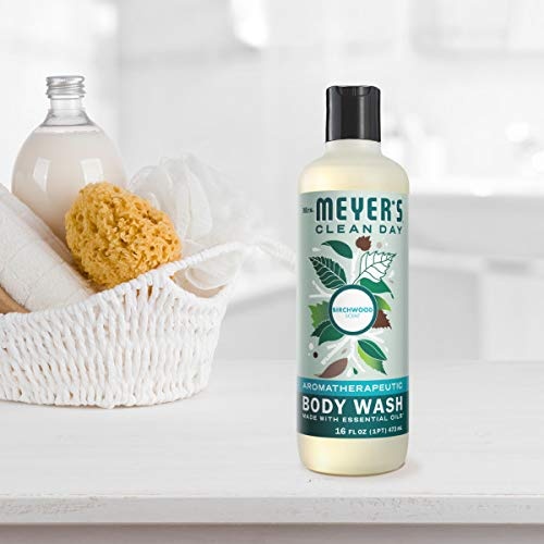 image:imageMRS MEYERS CLEAN DAY Moisturizing Body Wash for Women and Men Shower Gel Formula Made with Essential Oils Birchwood 16 oz Pack of 3Birchwood