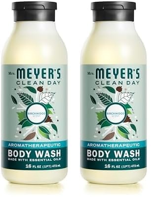 image:imageMRS MEYERS CLEAN DAY Moisturizing Body Wash for Women and Men Shower Gel Formula Made with Essential Oils Birchwood 16 oz Pack of 3Birchwood