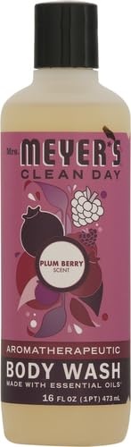 image:imageMRS MEYERS CLEAN DAY Moisturizing Body Wash for Women and Men Shower Gel Formula Made with Essential Oils Birchwood 16 oz Pack of 3Plum Berry