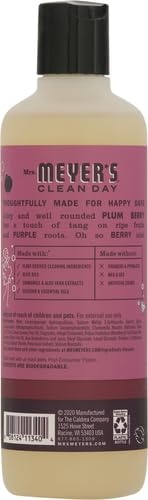 image:imageMRS MEYERS CLEAN DAY Moisturizing Body Wash for Women and Men Shower Gel Formula Made with Essential Oils Birchwood 16 oz Pack of 3Plum Berry