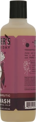 image:imageMRS MEYERS CLEAN DAY Moisturizing Body Wash for Women and Men Shower Gel Formula Made with Essential Oils Birchwood 16 oz Pack of 3Plum Berry