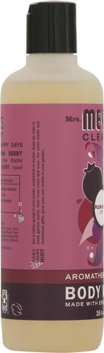 image:imageMRS MEYERS CLEAN DAY Moisturizing Body Wash for Women and Men Shower Gel Formula Made with Essential Oils Birchwood 16 oz Pack of 3Plum Berry