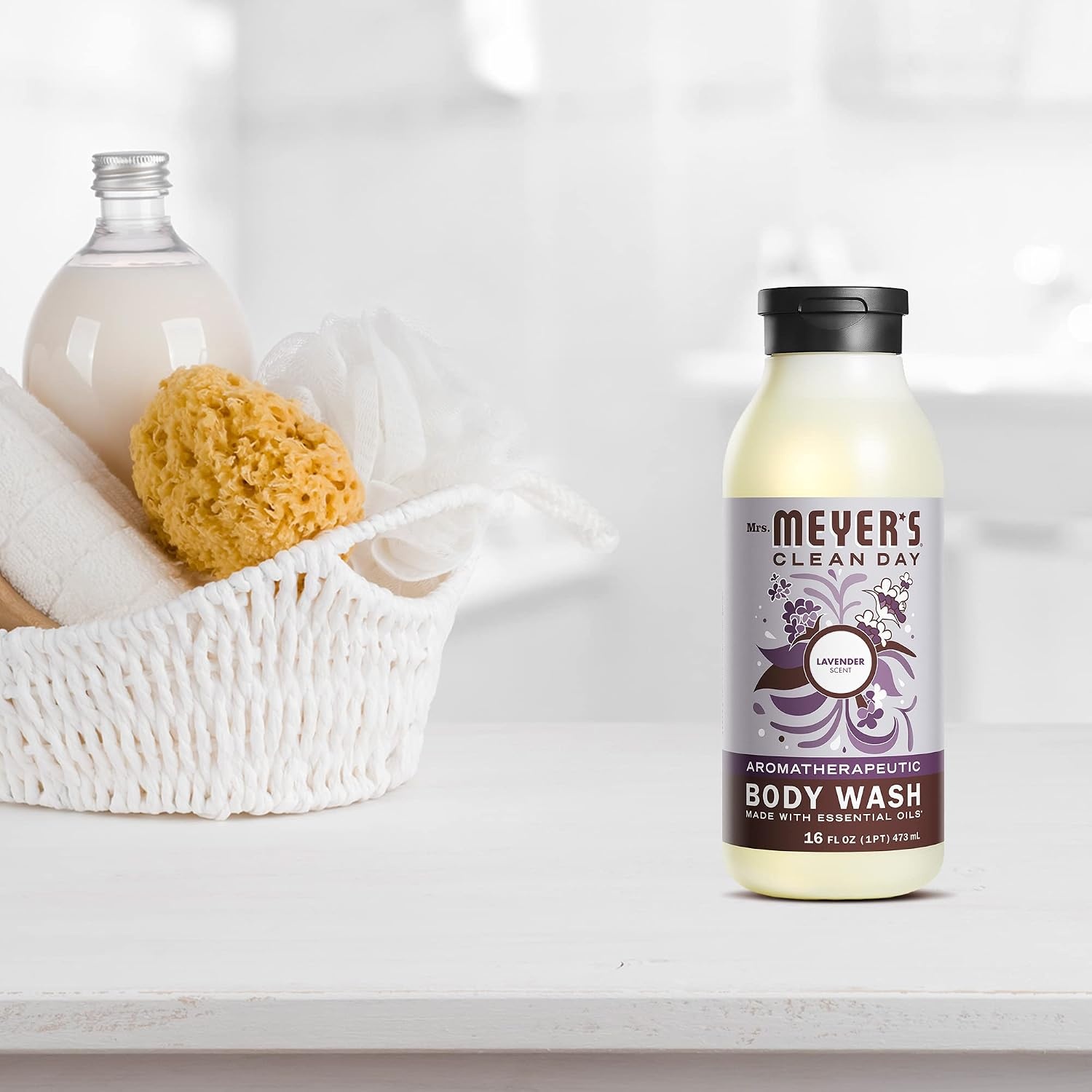 image:imageMRS MEYERS CLEAN DAY Moisturizing Body Wash for Women and Men Shower Gel Formula Made with Essential Oils Lavender 16 oz Pack of 3