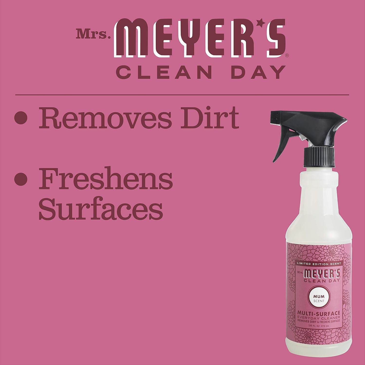 image:imageMRS MEYERS CLEAN DAY MultiSurface Cleaner Compassion Flower 16 fl ozMum