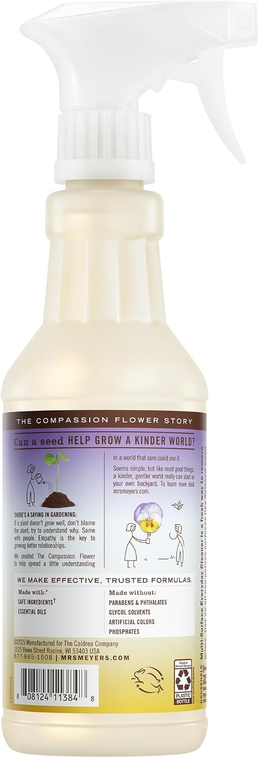 image:imageMRS MEYERS CLEAN DAY MultiSurface Cleaner Compassion Flower 3 Pack16 Fl Oz Pack of 3