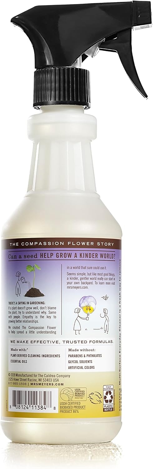 image:imageMRS MEYERS CLEAN DAY MultiSurface Cleaner Compassion Flower 3 Pack16 Fl Oz Pack of 6