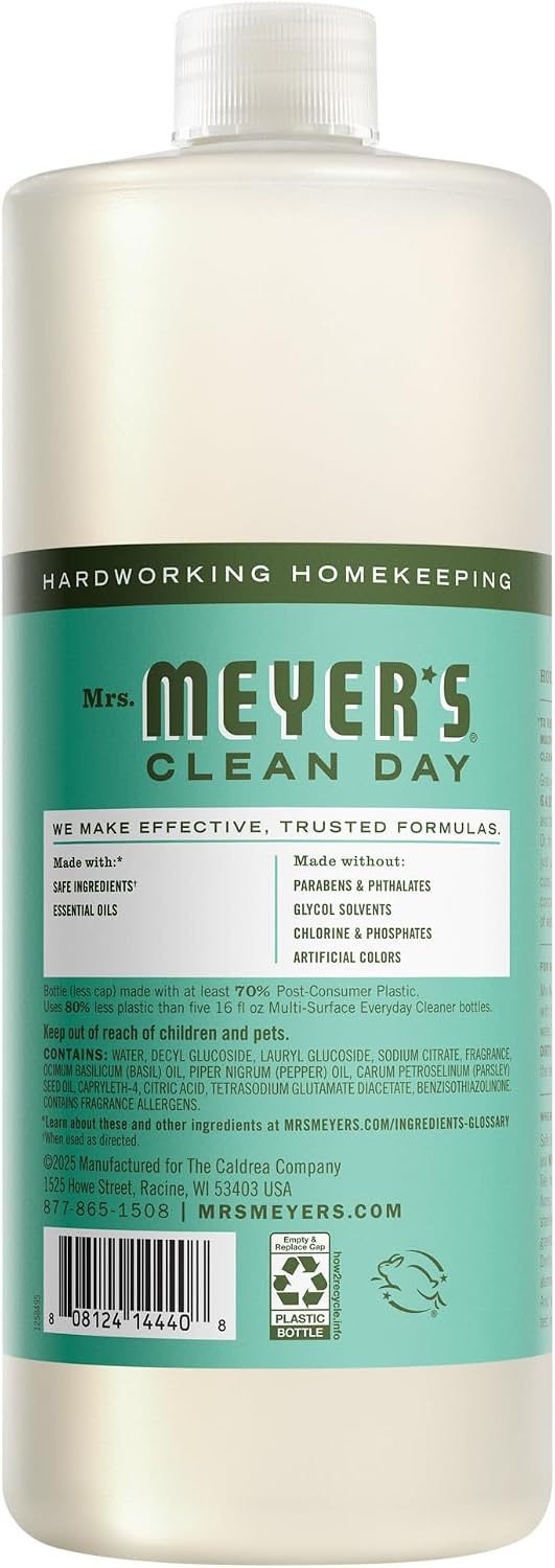 image:imageMRS MEYERS CLEAN DAY MultiSurface Cleaner Concentrate Basil 32 fl ozBasil