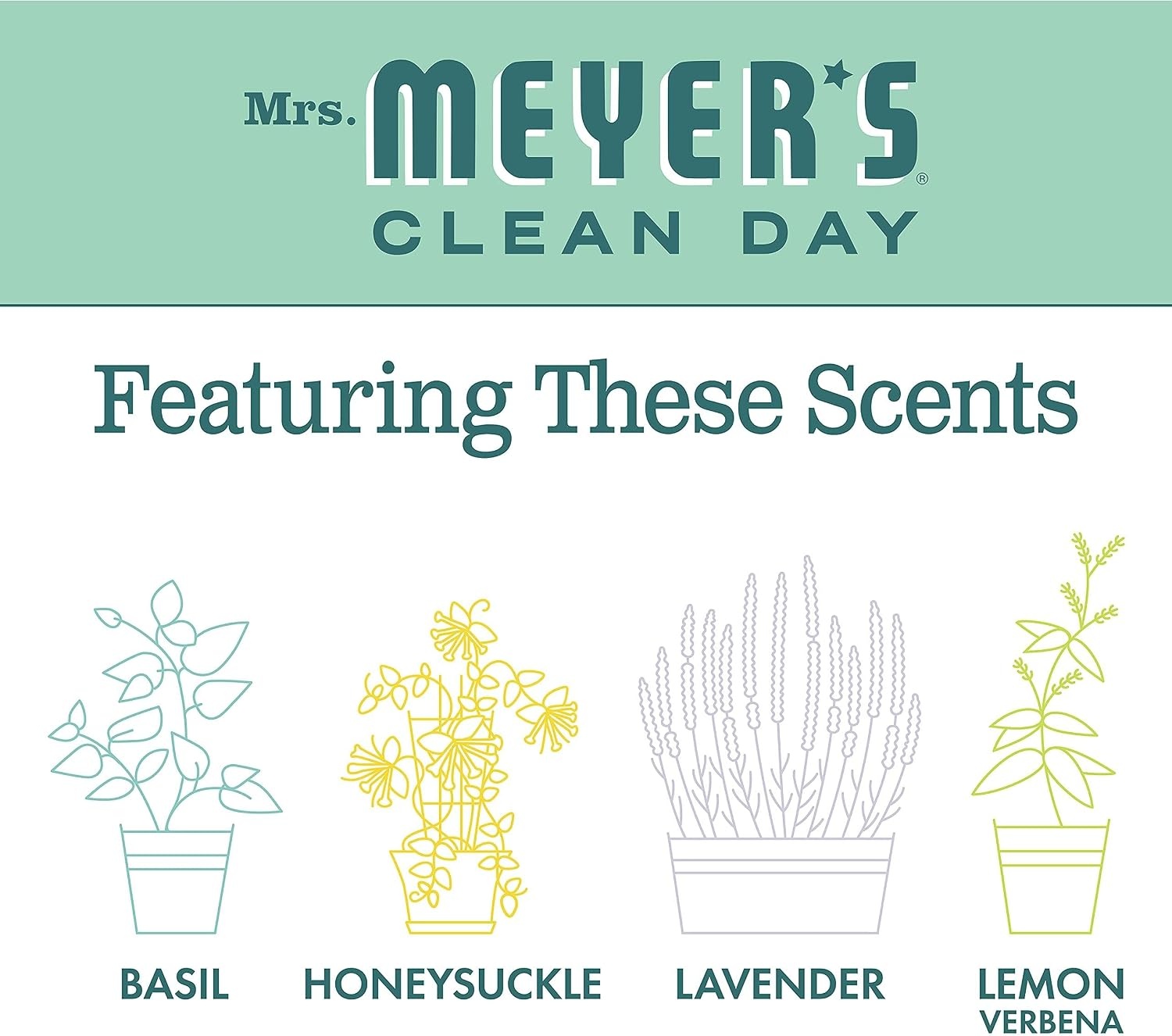 image:imageMRS MEYERS CLEAN DAY MultiSurface Cleaner Concentrate Basil 32 fl ozMint