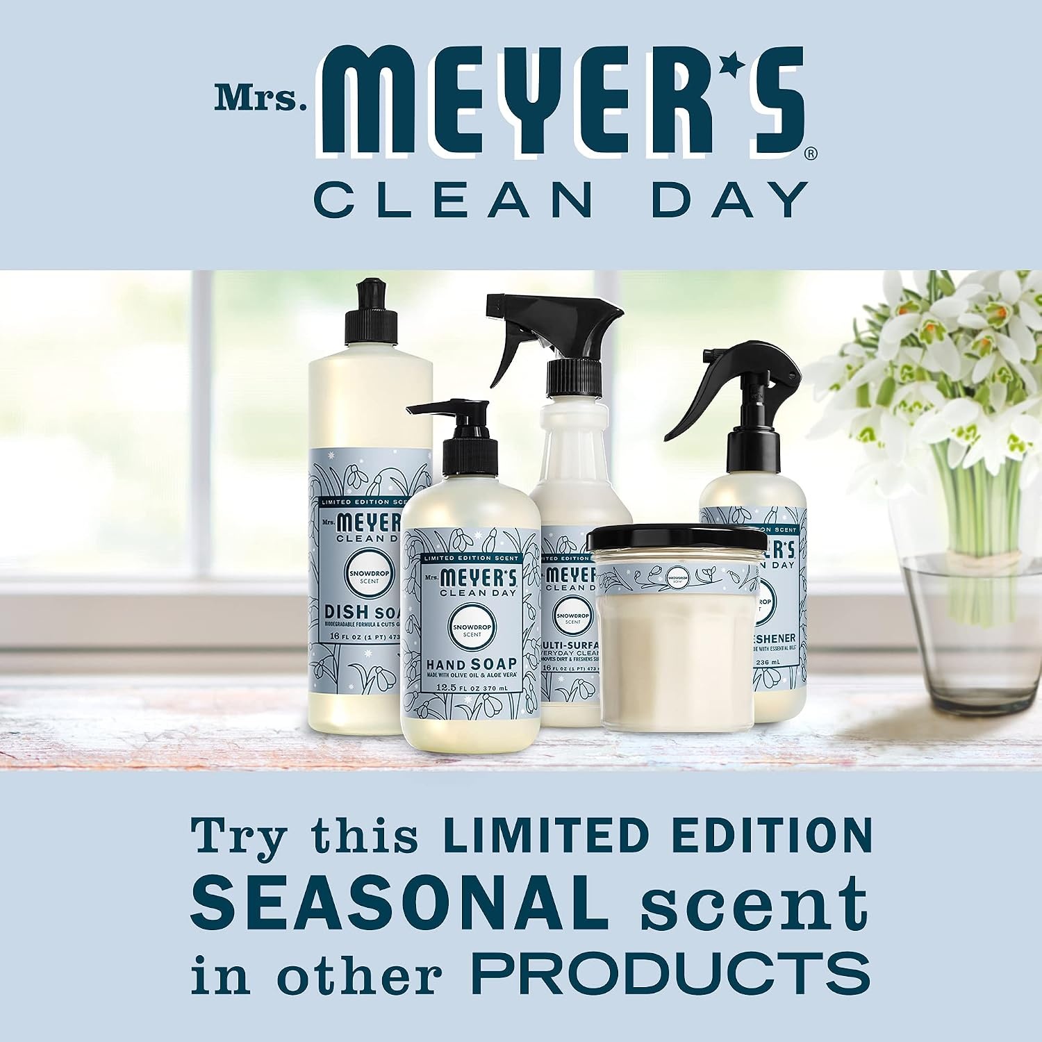 image:imageMRS MEYERS CLEAN DAY MultiSurface Cleaner Snow Drop 16 OZ16 Fl Oz Pack of 2