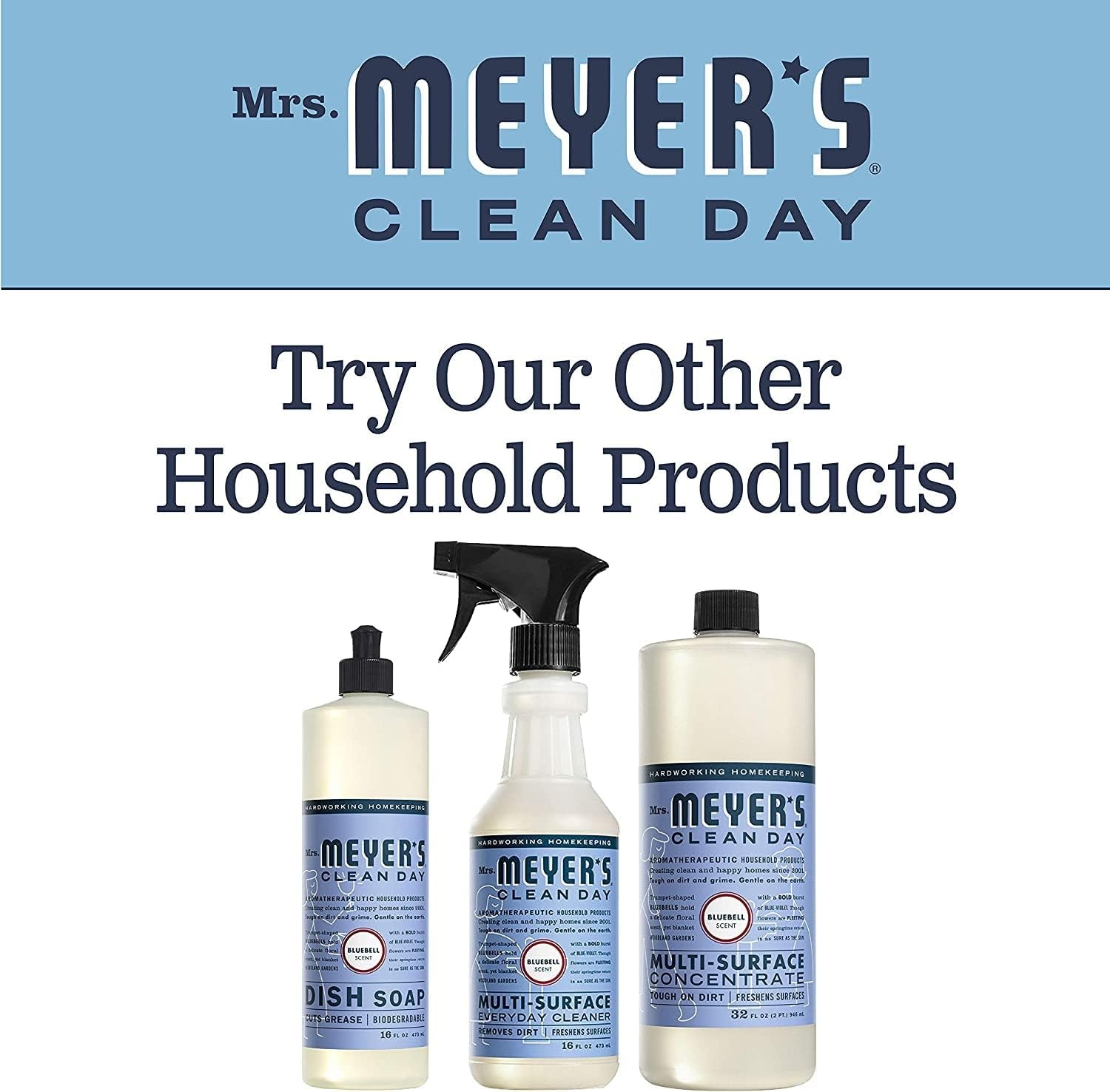 image:imageMRS MEYERS CLEAN DAY MultiSurface Concentrate Basil 32 fl oz 2 PackFloral Fresh
