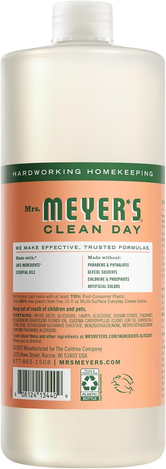 image:imageMRS MEYERS CLEAN DAY MultiSurface Concentrate Basil 32 fl oz 2 PackGeranium