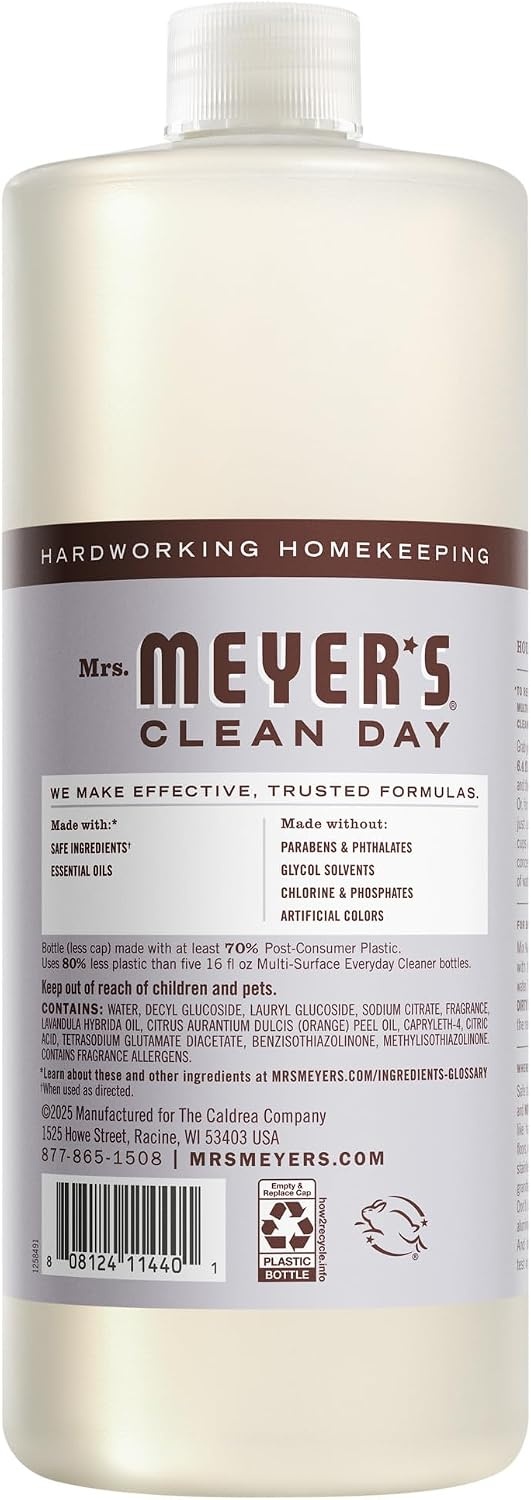 image:imageMRS MEYERS CLEAN DAY MultiSurface Concentrate Basil 32 fl oz 2 PackLavender Concentrate