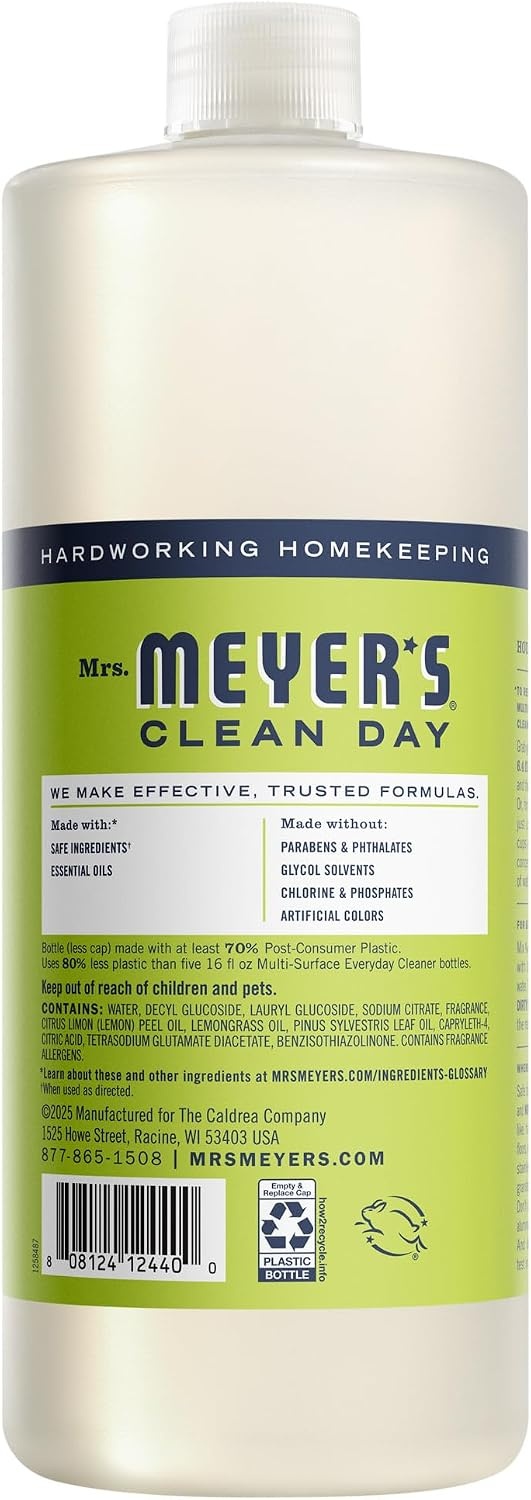 image:imageMRS MEYERS CLEAN DAY MultiSurface Concentrate Basil 32 fl oz 2 PackLemon Verbena Concentrate
