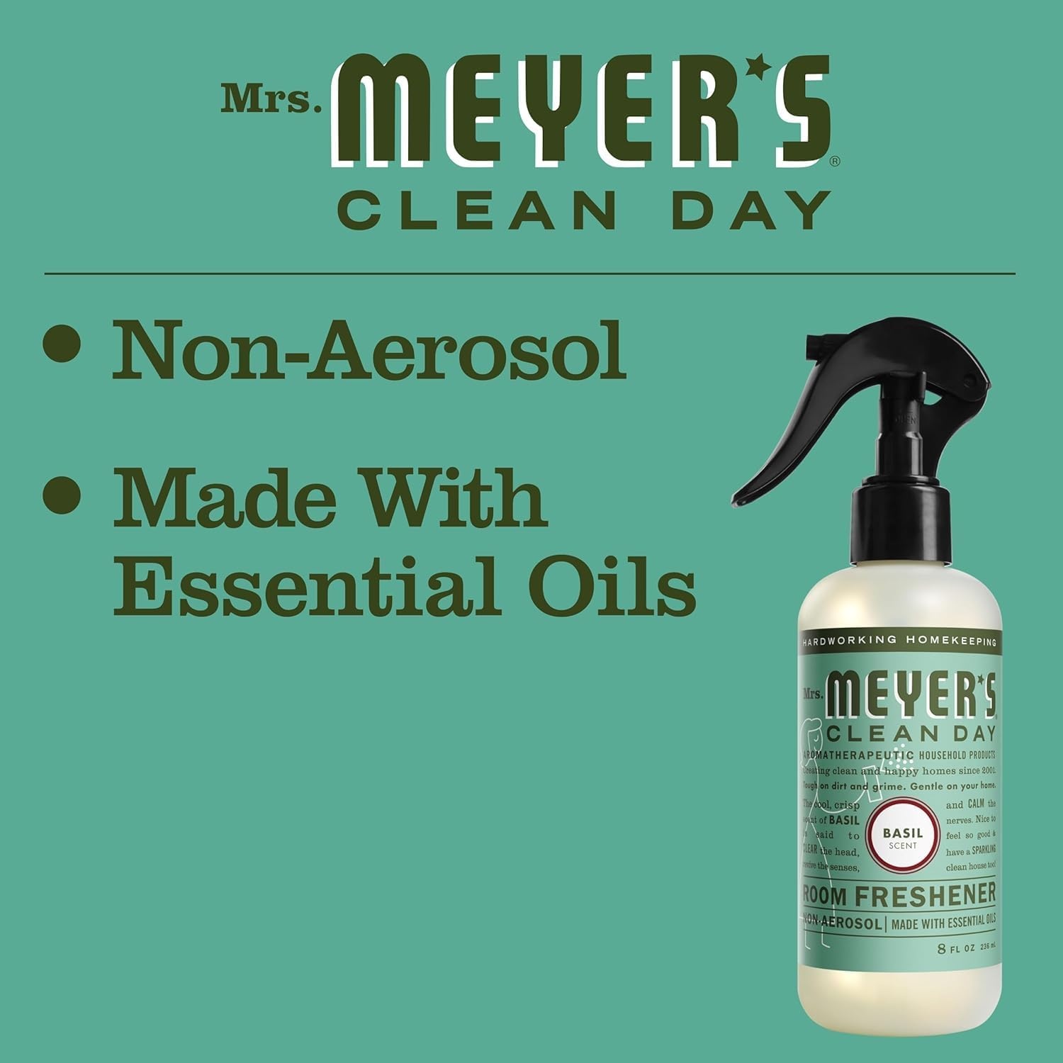 image:imageMRS MEYERS CLEAN DAY Room Spray Snowdrop Scent 8 Fl Oz Bottle 3 PackBasil