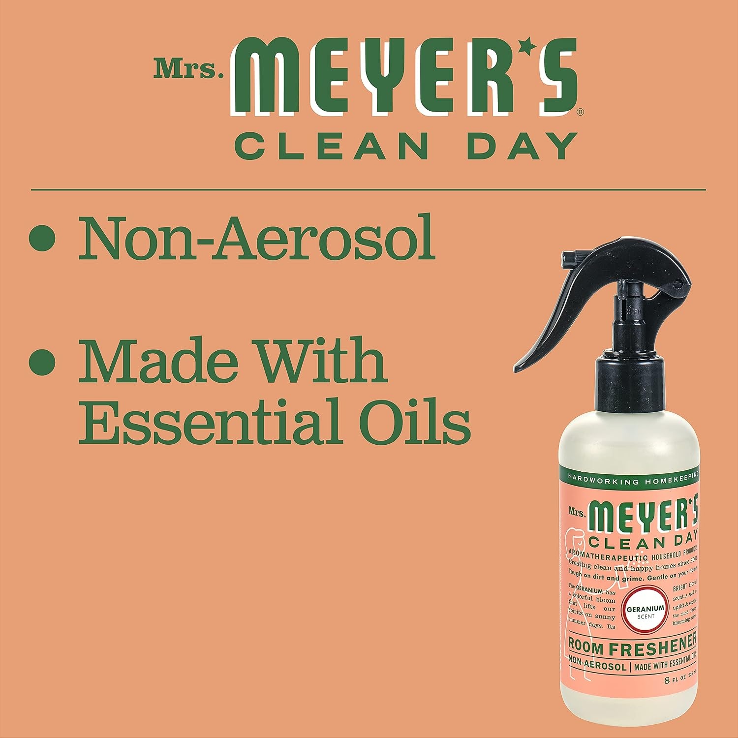 image:imageMRS MEYERS CLEAN DAY Room Spray Snowdrop Scent 8 Fl Oz Bottle 3 PackGeranium