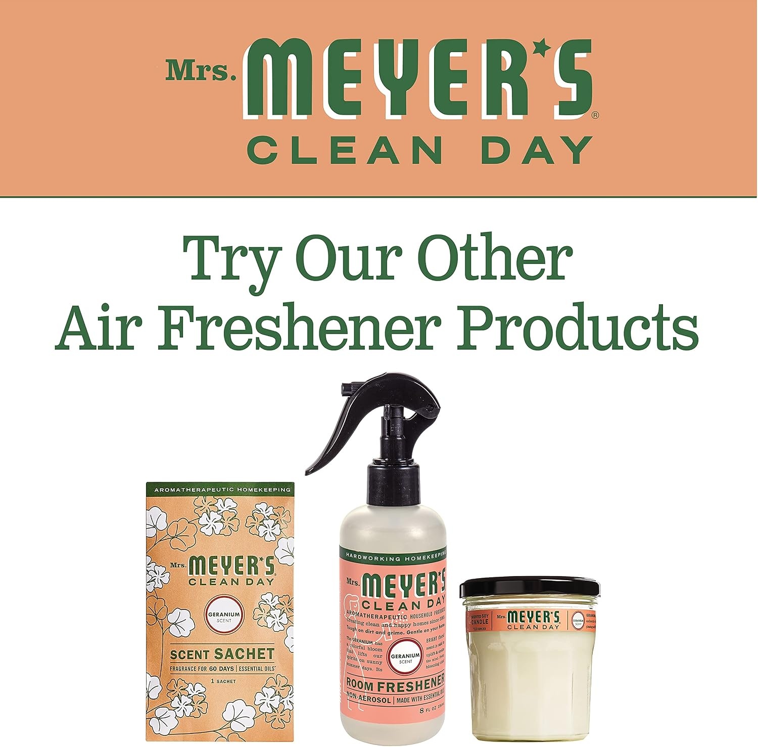 image:imageMRS MEYERS CLEAN DAY Room Spray Snowdrop Scent 8 Fl Oz Bottle 3 PackGeranium