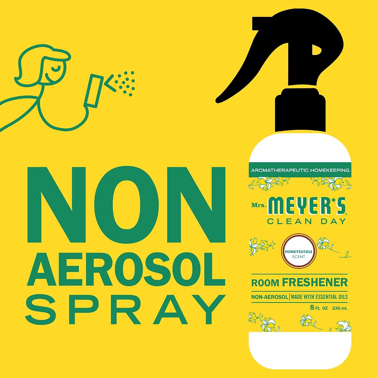 image:imageMRS MEYERS CLEAN DAY Room Spray Snowdrop Scent 8 Fl Oz Bottle 3 PackHoneysuckle