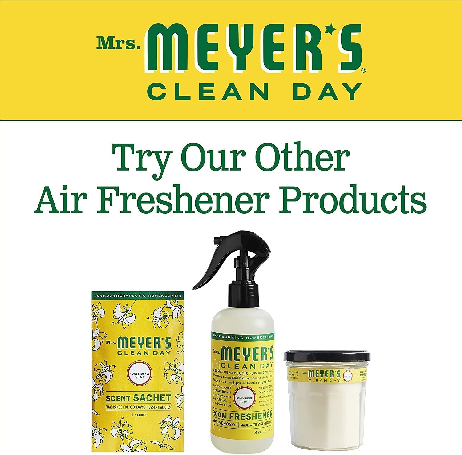 image:imageMRS MEYERS CLEAN DAY Room Spray Snowdrop Scent 8 Fl Oz Bottle 3 PackHoneysuckle