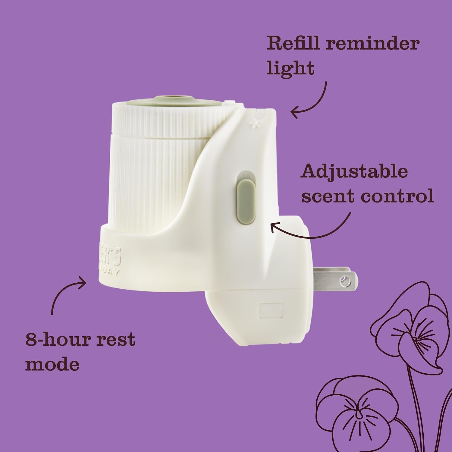 image:imageMRS MEYERS CLEAN DAY Scented Oil Lavender 1 Warmer and RefillCompassion Flower