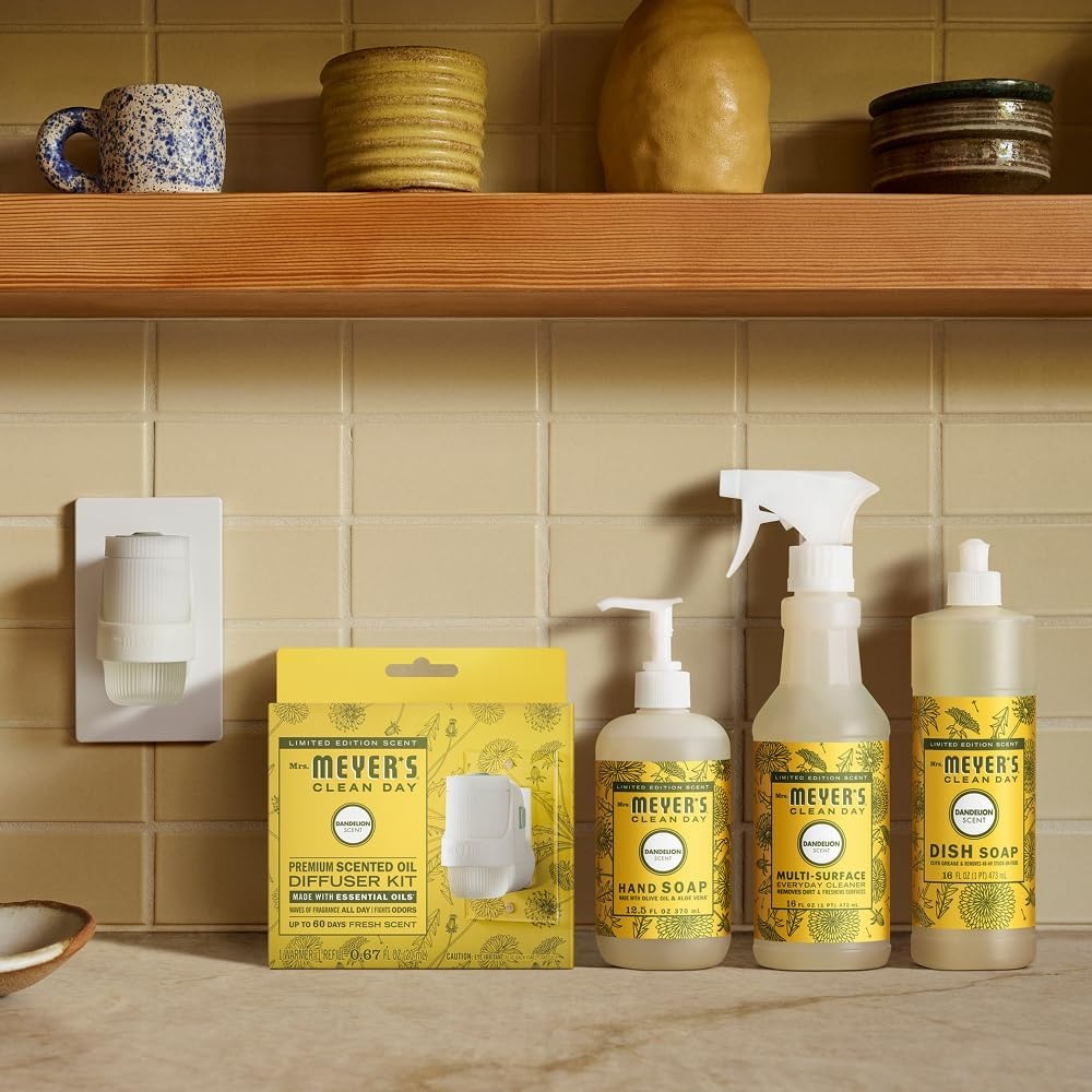 image:imageMRS MEYERS CLEAN DAY Scented Oil Lavender 1 Warmer and RefillDandelion