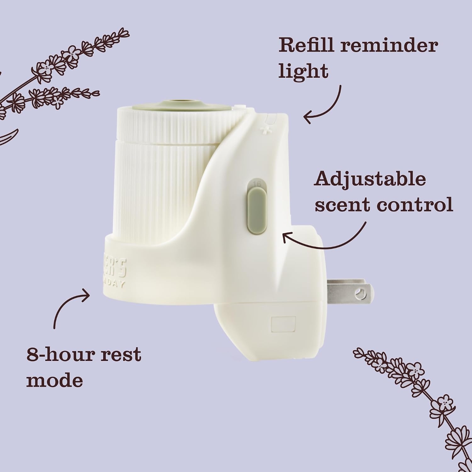 image:imageMRS MEYERS CLEAN DAY Scented Oil Lavender 1 Warmer and RefillLavender