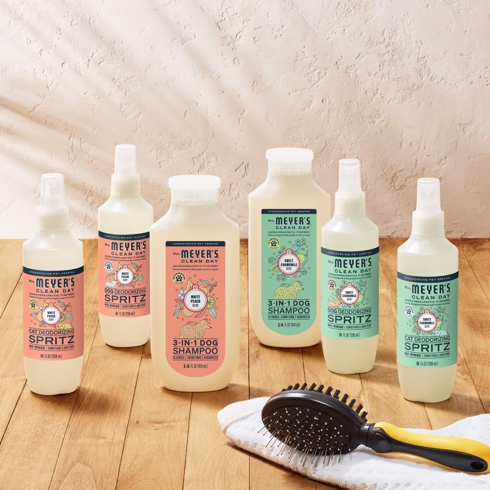 image:imageMRS MEYERS Clean Day 3 in 1 Dog Shampoo White Peach Scent 14ozWhite Peach