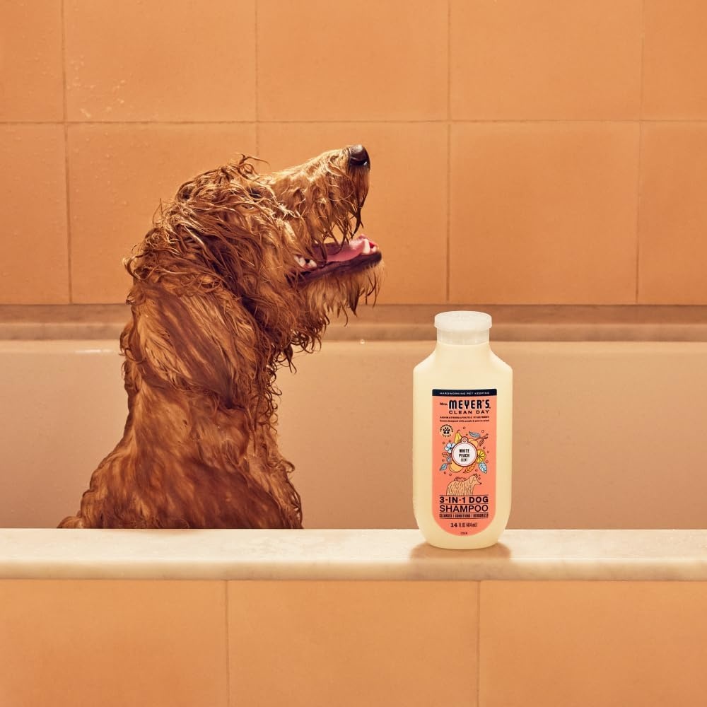 image:imageMRS MEYERS Clean Day 3 in 1 Dog Shampoo White Peach Scent 14ozWhite Peach