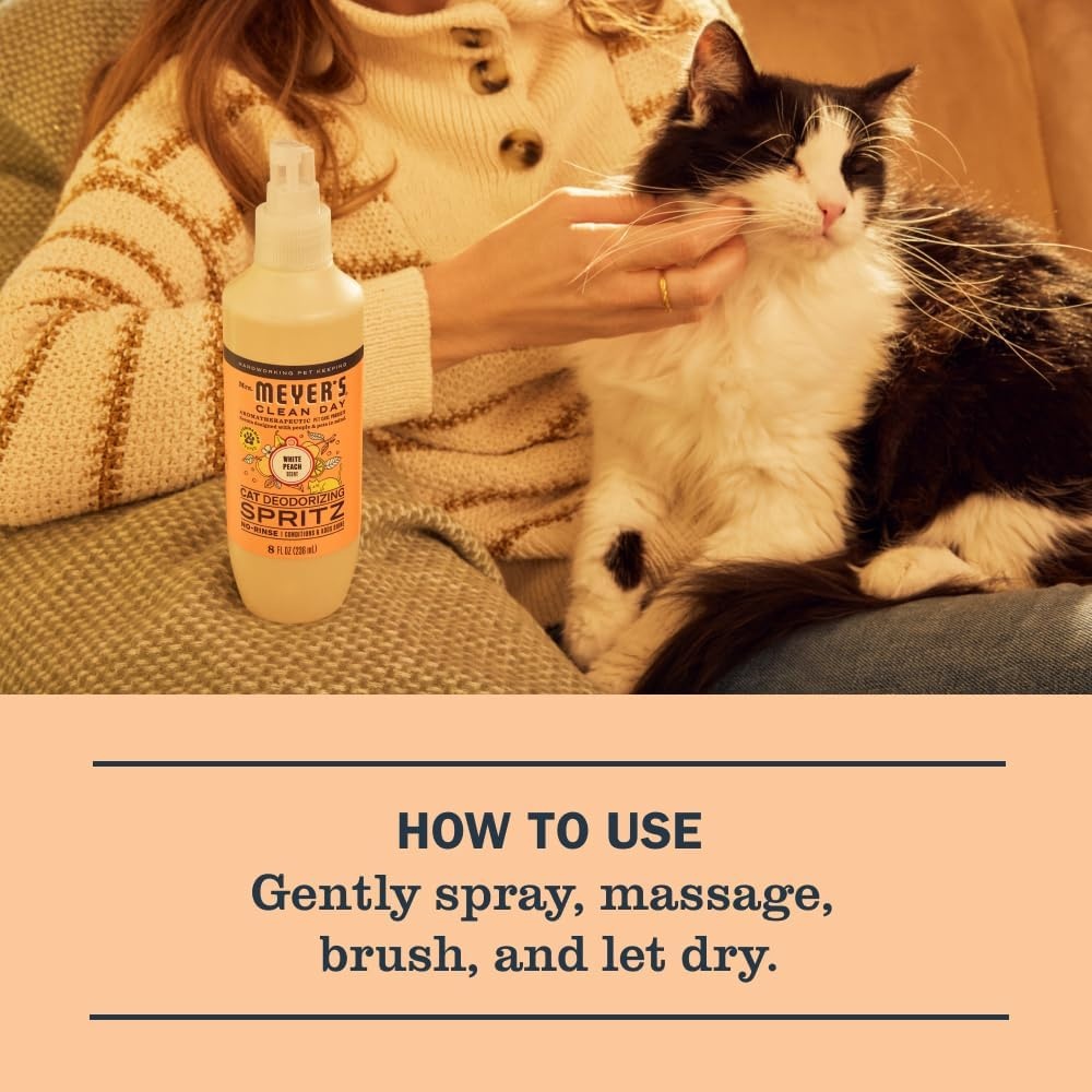 image:imageMRS MEYERS Clean Day Cat Deodorizing Spray Sweet Chamomile Scent 8ozWhite Peach