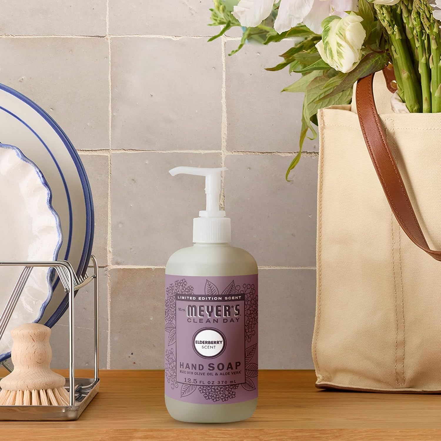 image:imageMrs MEYERS CLEAN DAY Hand Soap Elderberry Scent 125 Fl Oz Bottle125 Fl Oz Pack of 3