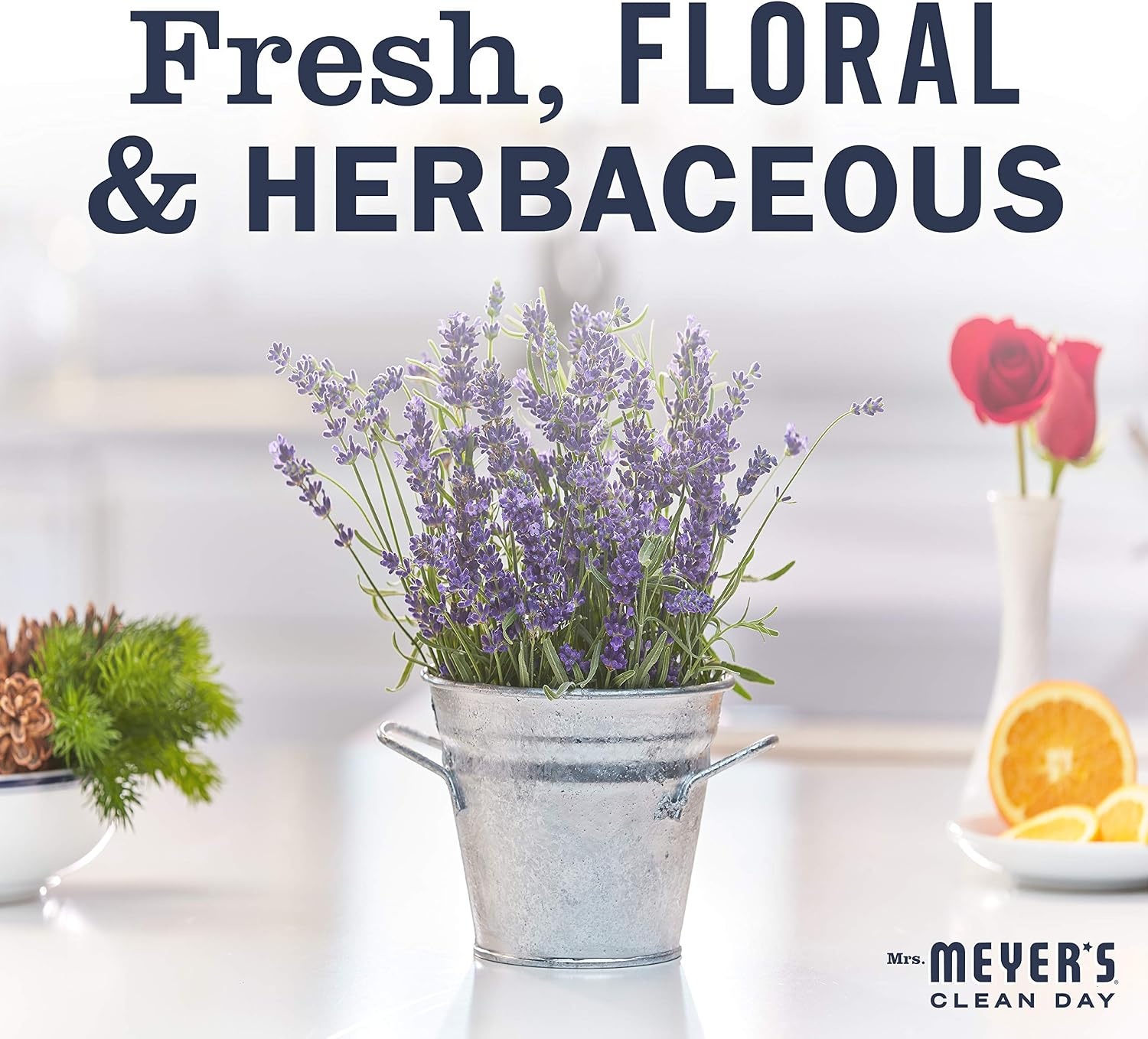 image:imageMrs Meyers Clean Day Liquid Fabric Softener Made Without Parabens Cruelty Free Formula Lavender Scent 32 OZ Pack of 1