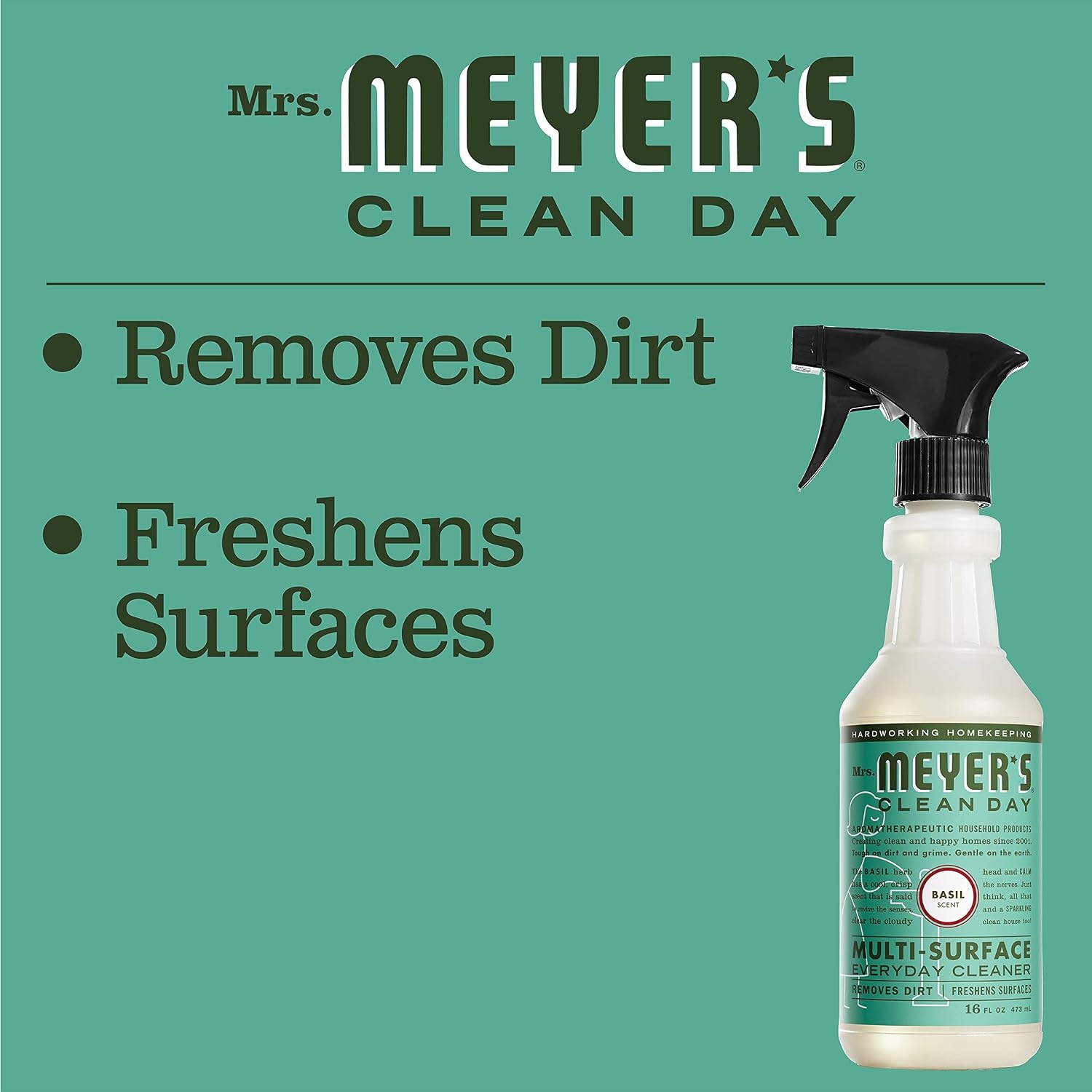 image:imageMrs Meyers MultiSurface Concentrate Lemon Verbena 32 OZ Pack of 2Basil