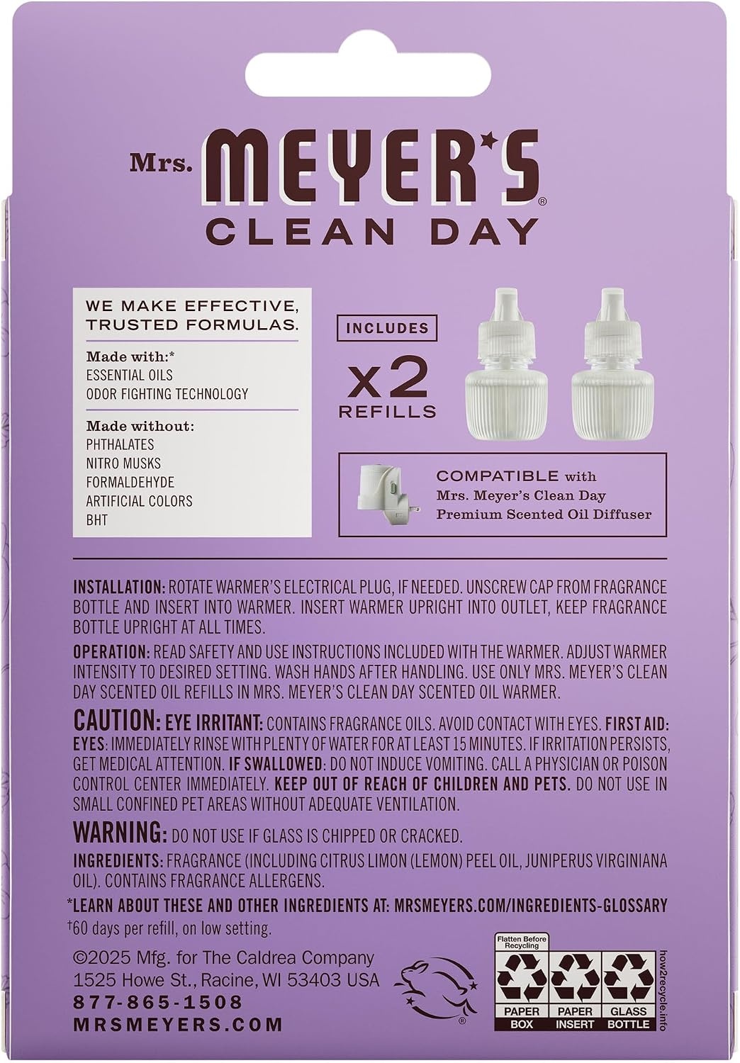 image:imageMrs Meyers Premium Scented Oil Diffuser Kit Refills Bundle Limited Edition Scents Acorn Spice amp Apple CiderCompassion Flower