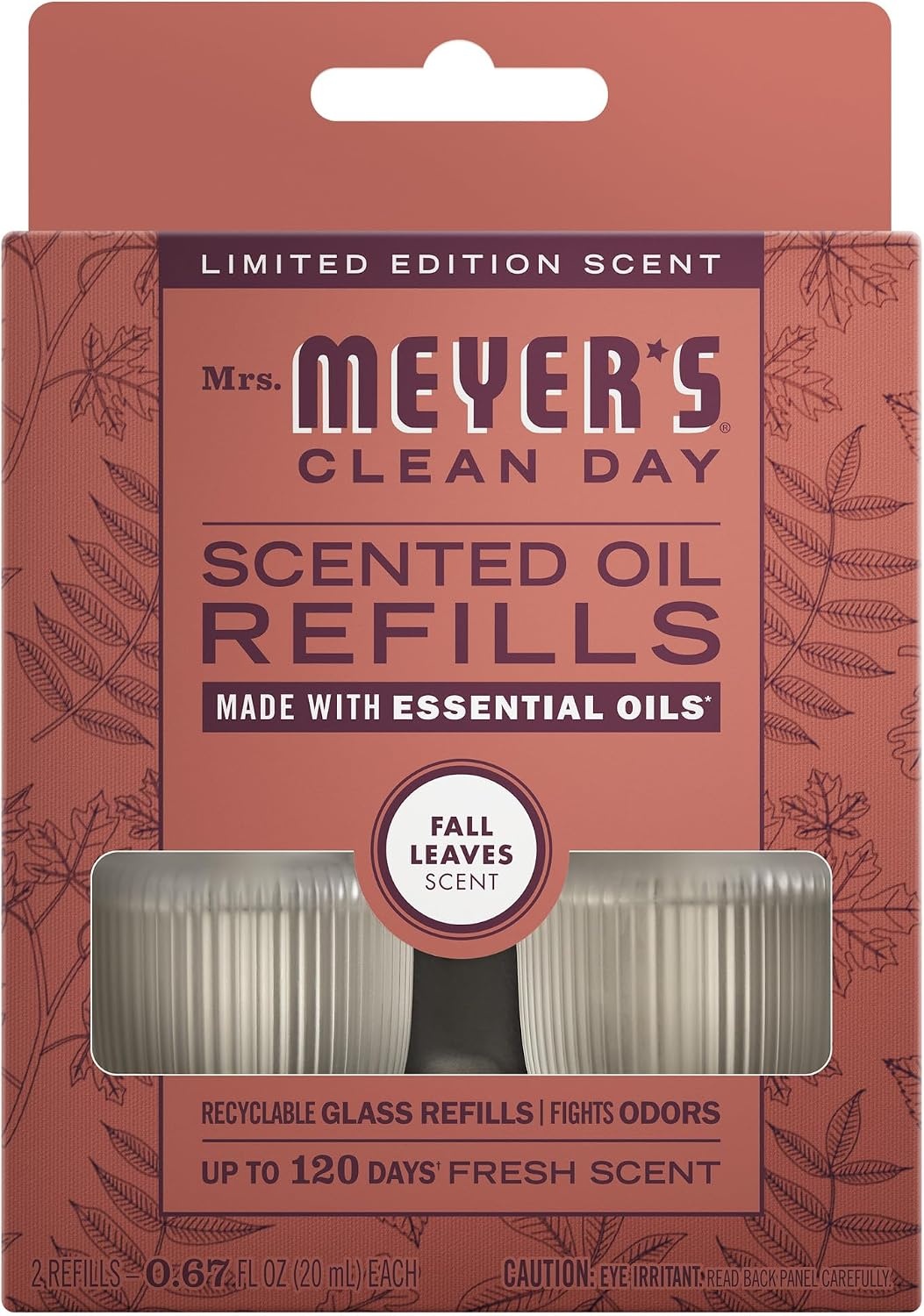 image:imageMrs Meyers Premium Scented Oil Diffuser Kit Refills Bundle Limited Edition Scents Acorn Spice amp Apple CiderFall Leaves