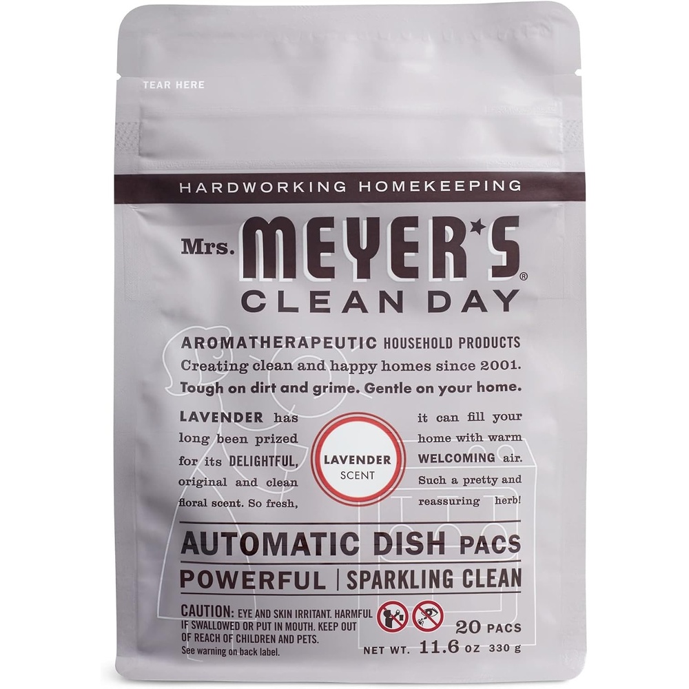 image:imageMRS MEYERS CLEAN DAY Automatic Dishwasher Pods Lavender 20 CountLavender