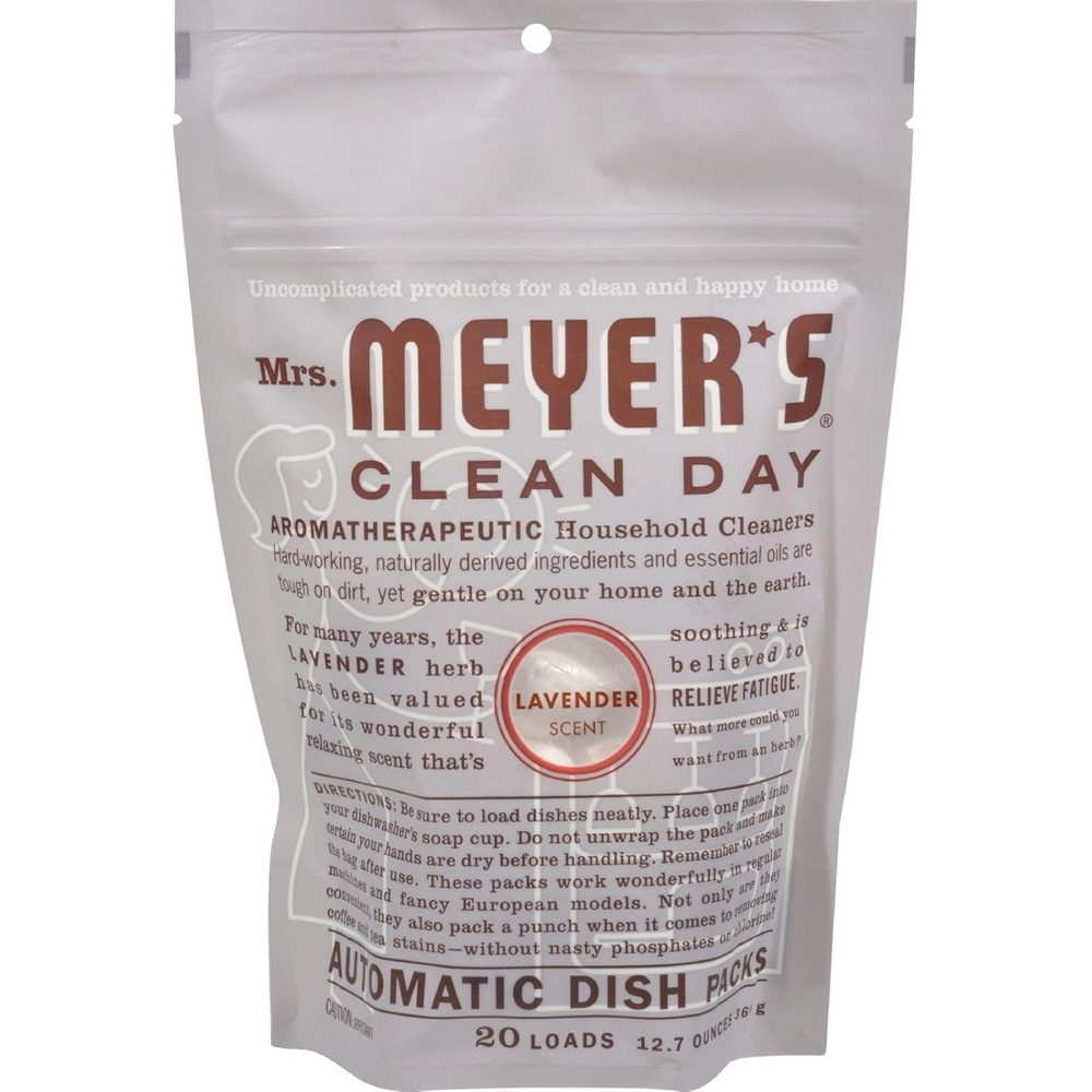 image:imageMRS MEYERS CLEAN DAY Dishwasher Pods Lemon Verbena 20 Count 3 PackLavender