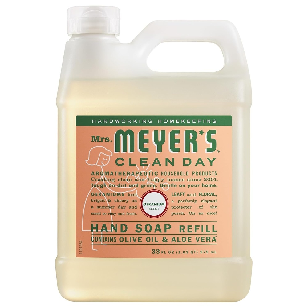image:imageMRS MEYERS CLEAN DAY Hand Soap Refill Geranium Scent 33 Fl Oz BottleGeranium