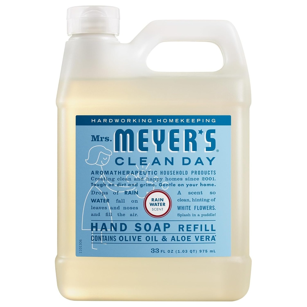 image:imageMRS MEYERS CLEAN DAY Hand Soap Refill Geranium Scent 33 Fl Oz BottleRain Water