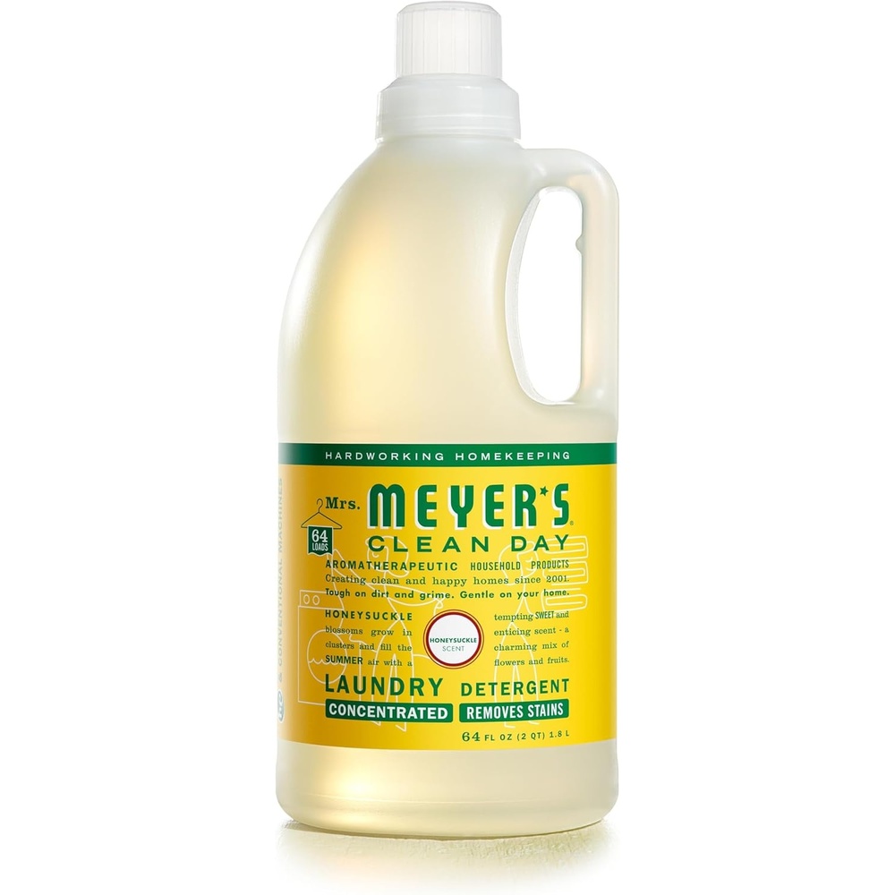 image:imageMRS MEYERS CLEAN DAY Laundry Detergent Honeysuckle 64 Fluid OunceHoneysuckle