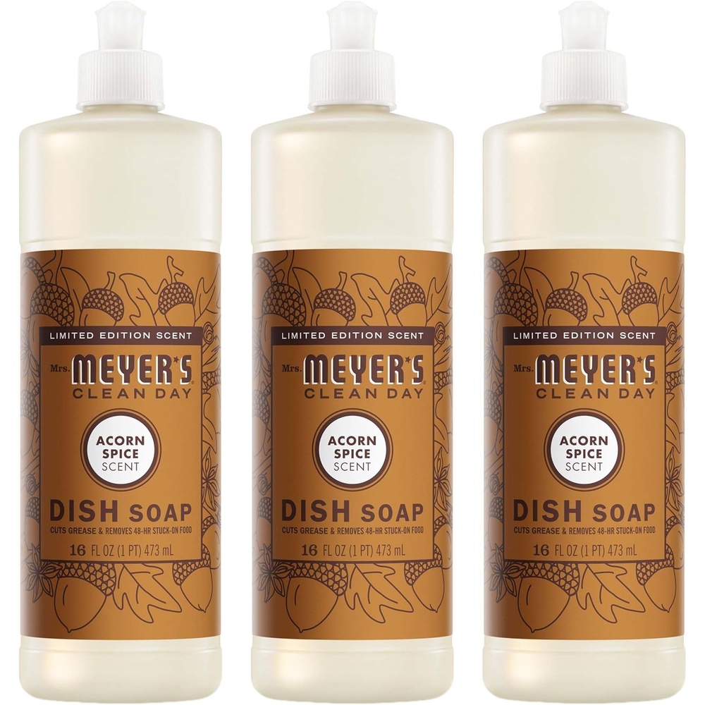image:imageMRS MEYERS CLEAN DAY Liquid Dish Soap Acorn Spice 16 fl oz 3 Pack16 Fl Oz Pack of 3