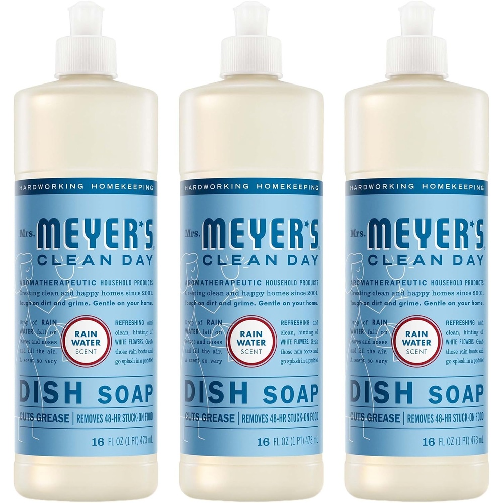 image:imageMRS MEYERS CLEAN DAY Liquid Dish Soap Rain Water 16 fl oz 3 Pack