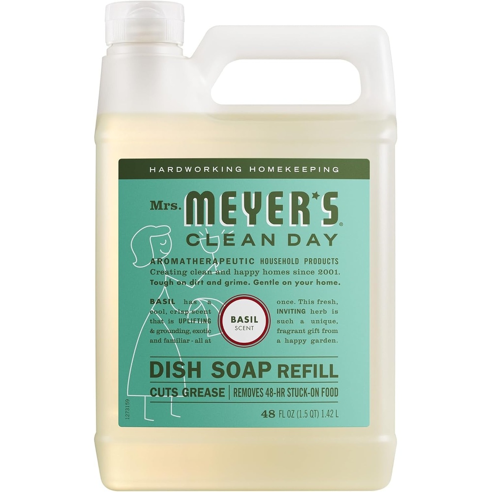 image:imageMRS MEYERS CLEAN DAY Liquid Dish Soap Refill Honeysuckle 48 fl ozBasil
