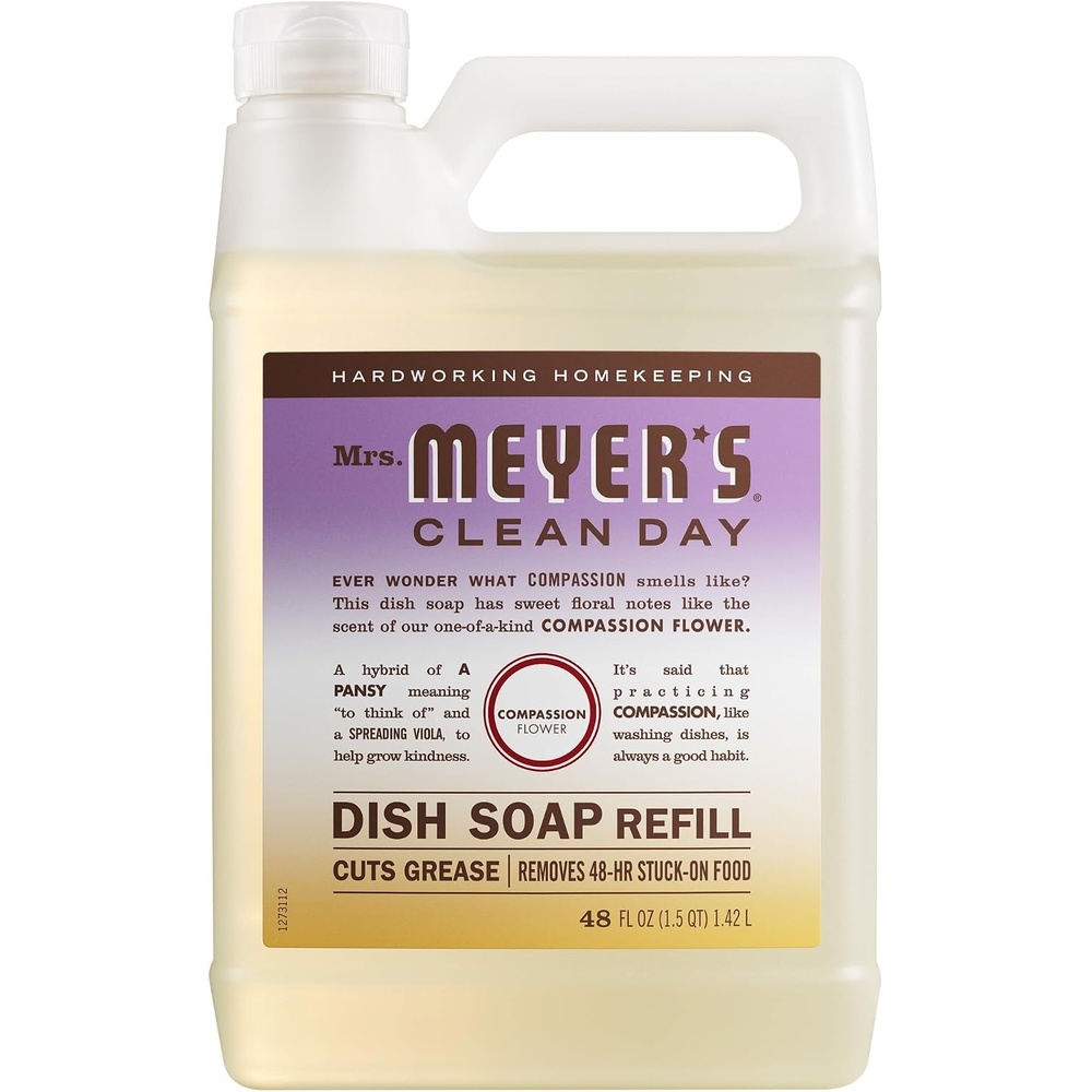 image:imageMRS MEYERS CLEAN DAY Liquid Dish Soap Refill Honeysuckle 48 fl ozCompassion Flower