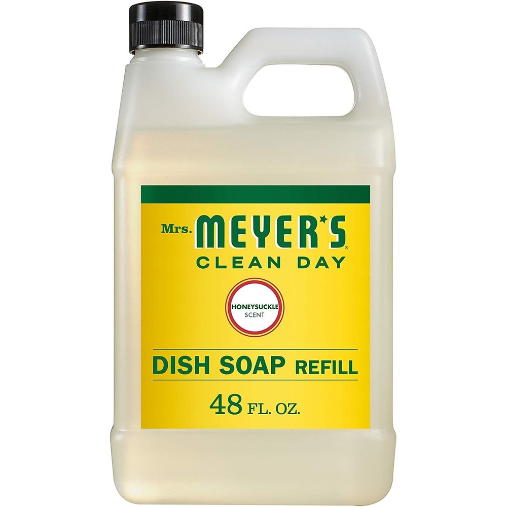 image:imageMRS MEYERS CLEAN DAY Liquid Dish Soap Refill Honeysuckle 48 fl ozHoneysuckle