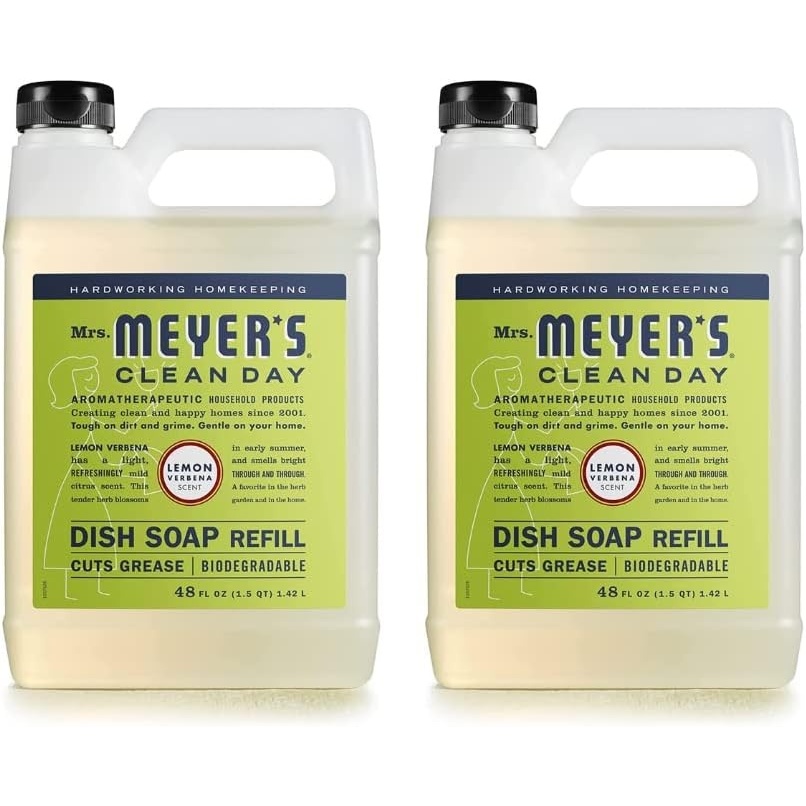 image:imageMRS MEYERS CLEAN DAY Liquid Dish Soap Refill Honeysuckle 48 fl ozLemon