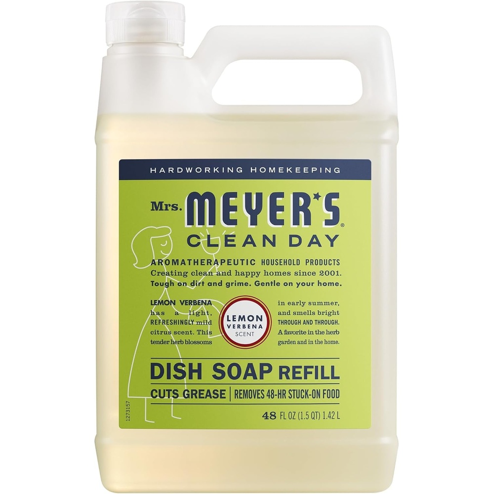 image:imageMRS MEYERS CLEAN DAY Liquid Dish Soap Refill Honeysuckle 48 fl ozLemon Verbena