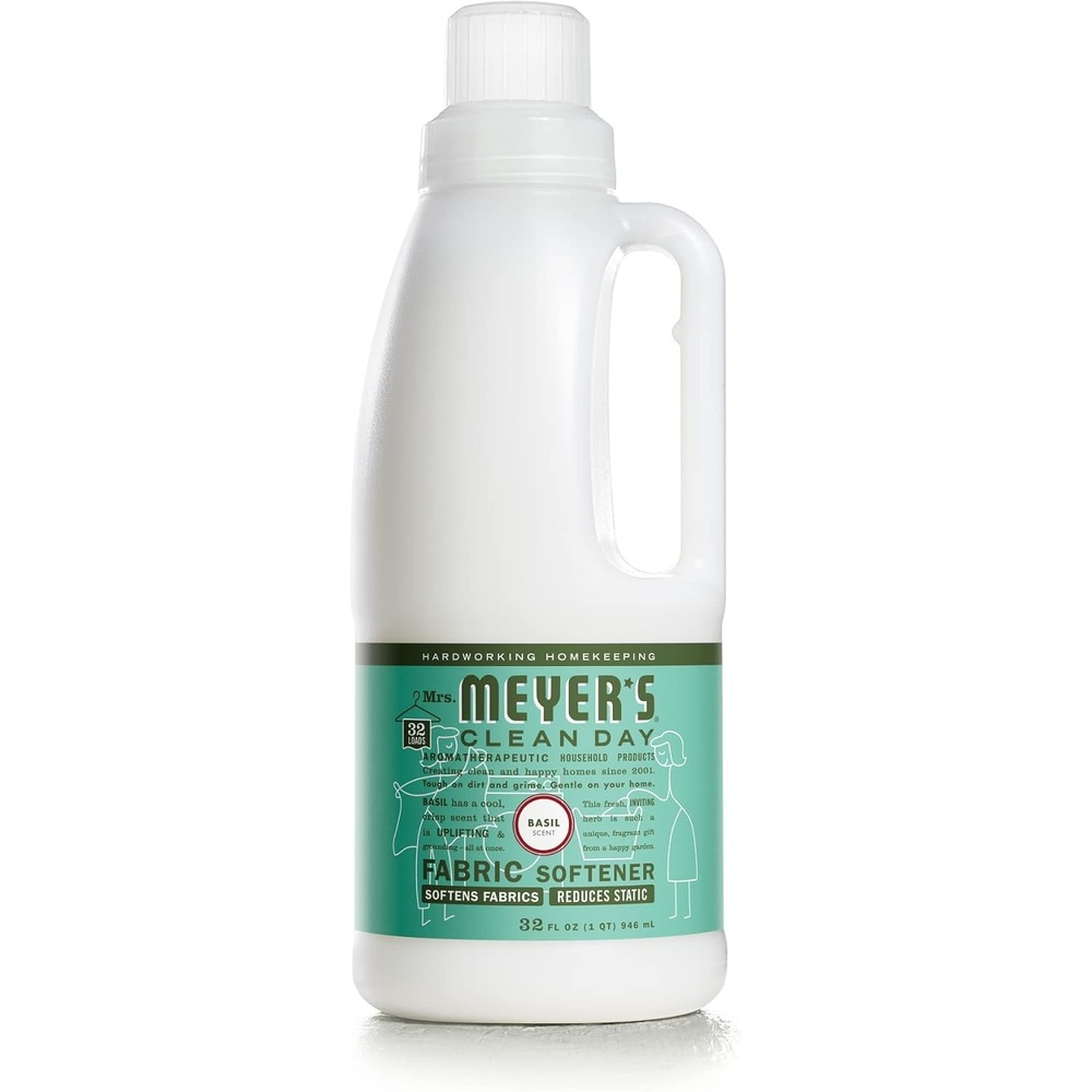 image:imageMRS MEYERS CLEAN DAY Liquid Fabric Softener Infused with Essential Oils Paraben Free Basil 32 oz 32 Loads