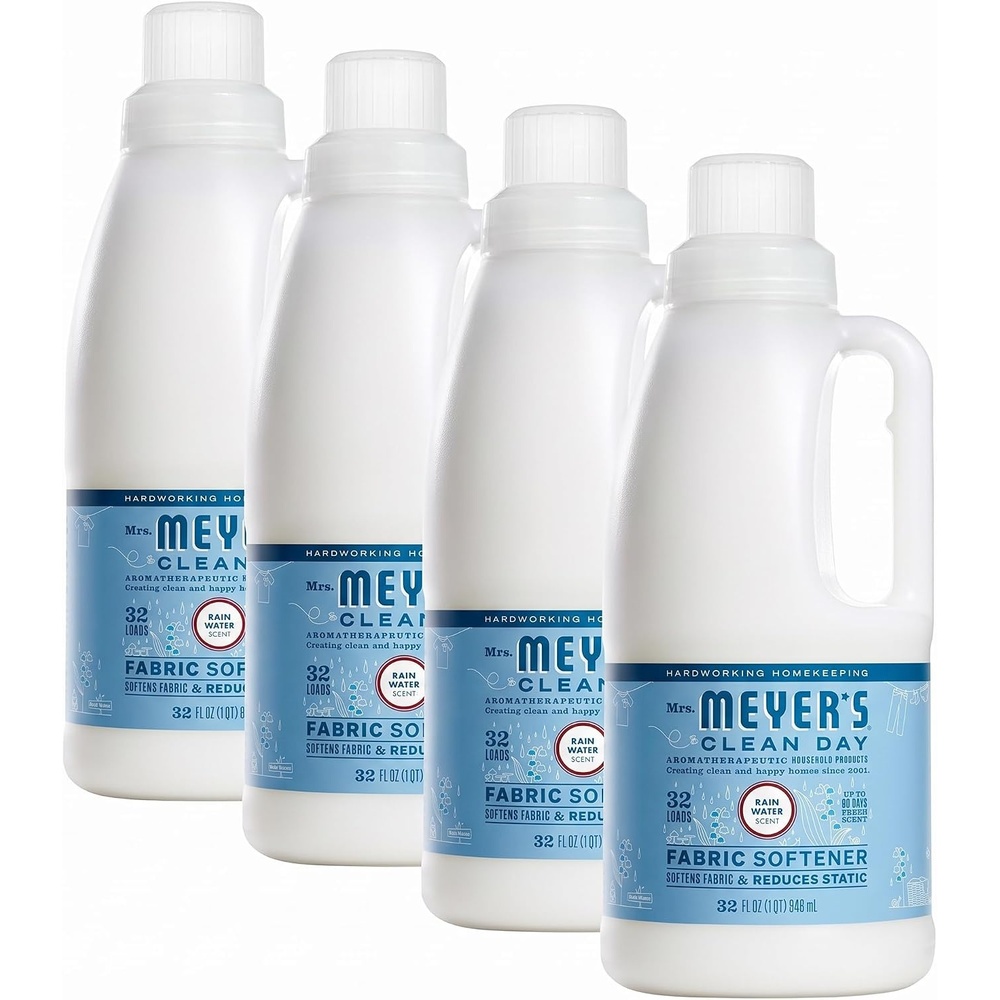 image:imageMRS MEYERS CLEAN DAY Liquid Fabric Softener Rain Water 32 fl oz32 Fl Oz Pack of 4